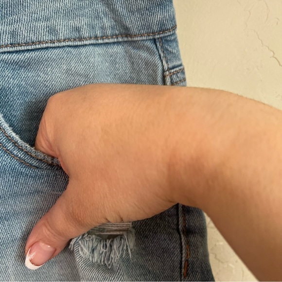 Celebrity Pink Exposed Button Fly Denim Shorts - Picture 4 of 7